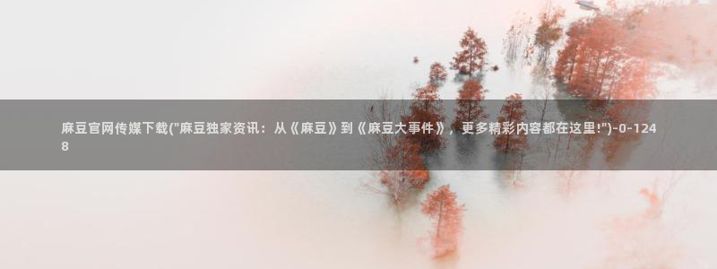 麻豆专题标题