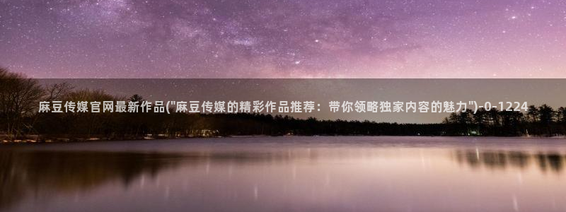 麻豆视频描述规则