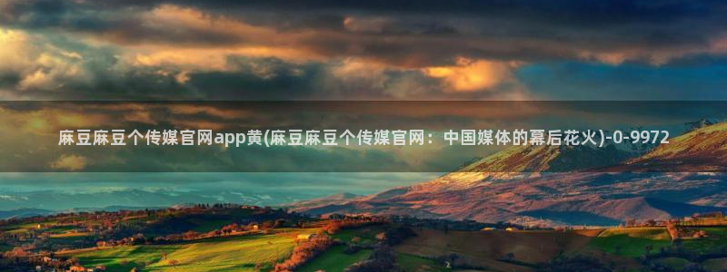 麻豆演员图鉴